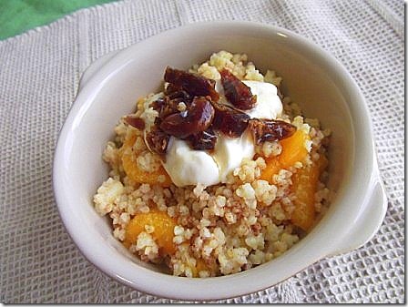 Cinnamon Spiced Warm Orange Millet with Dates (3)
