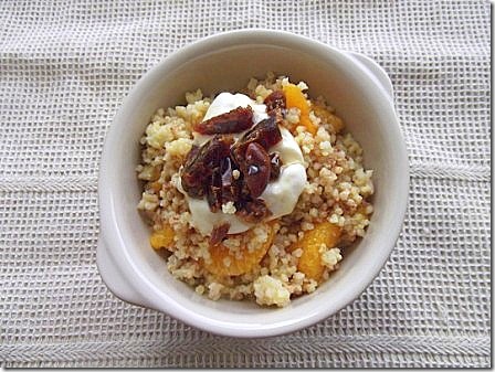 Cinnamon Spiced Warm Orange Millet with Dates (9)