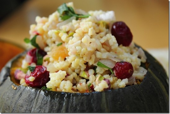 Cranberry, Pistachio and Apricot Stuffed Pumpkin (11)