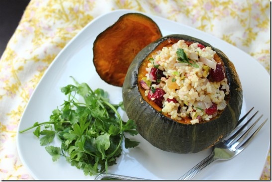 Cranberry, Pistachio and Apricot Stuffed Pumpkin (12)