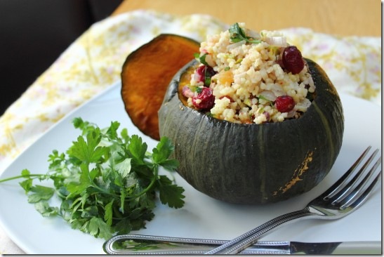 Cranberry, Pistachio and Apricot Stuffed Pumpkin (8)