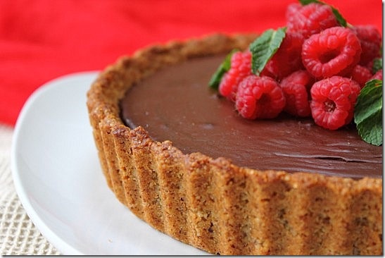 Vegan Chocolate Pecan Crust Pie (10)