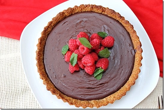 Vegan Chocolate Pecan Crust Pie (11)