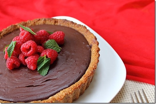 Vegan Chocolate Pecan Crust Pie (16)