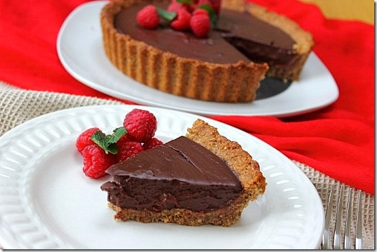 Vegan Chocolate Pecan Crust Pie (3)