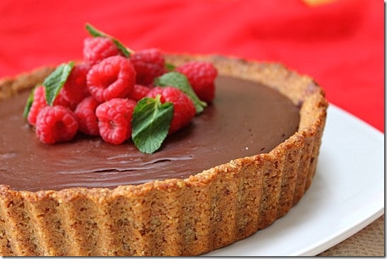Vegan Chocolate Pecan Crust Pie (9)